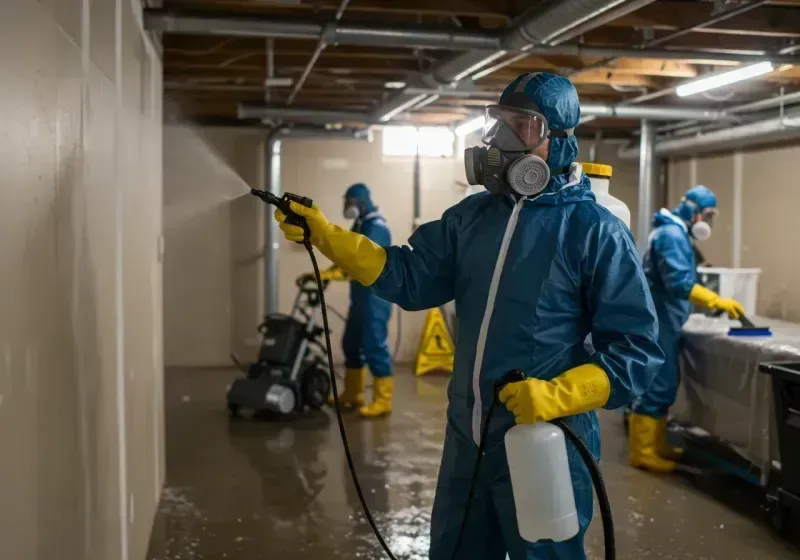 Basement Sanitization and Antimicrobial Treatment process in Big Sky, MT