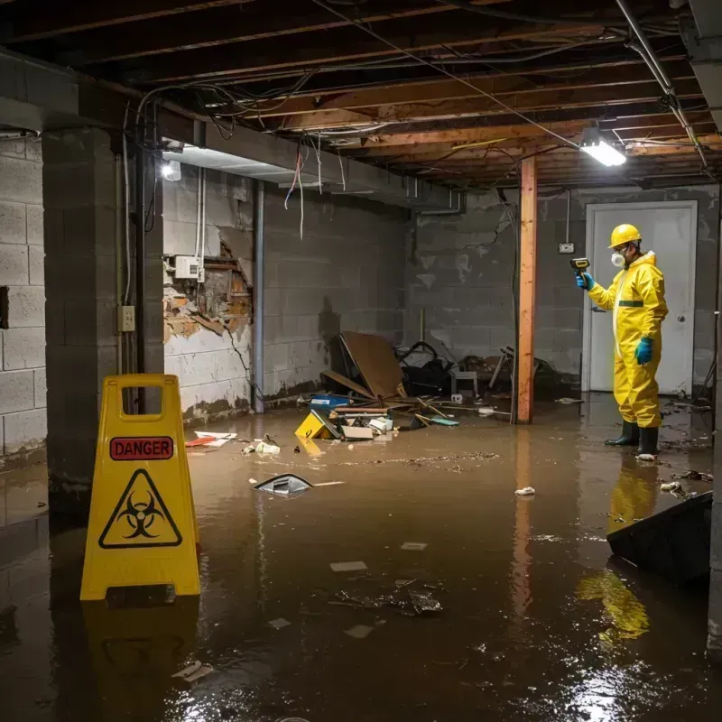 Flooded Basement Electrical Hazard in Big Sky, MT Property